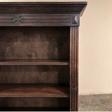 Antique Neoclassical Open Bookcase