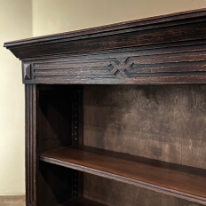 Antique Neoclassical Open Bookcase