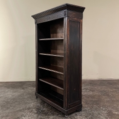 Antique Neoclassical Open Bookcase