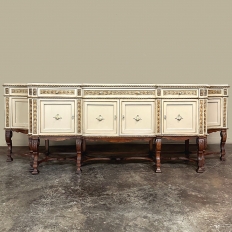 Grand Antique Italian Neoclassical ~ Baroque Painted Console ~ Buffet