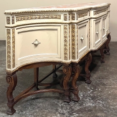 Grand Antique Italian Neoclassical ~ Baroque Painted Console ~ Buffet