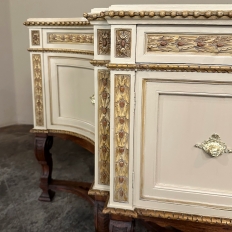 Grand Antique Italian Neoclassical ~ Baroque Painted Console ~ Buffet