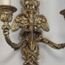 Pair Antique French Louis XVI Bronze Wall Sconces