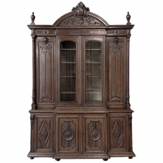 19th Century French Renaissance Grand Bookcase, ca.1870