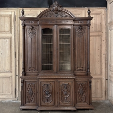 19th Century French Renaissance Grand Bookcase, ca.1870