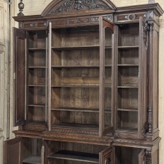 19th Century French Renaissance Grand Bookcase, ca.1870