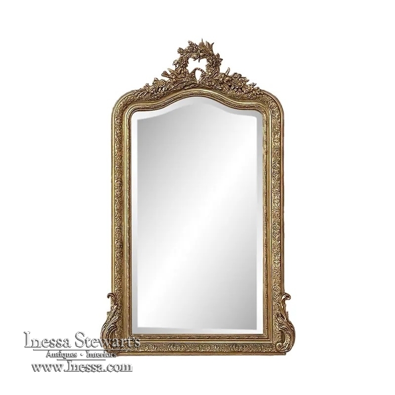 19th Century French Napoleon III Period Gilded Mirror