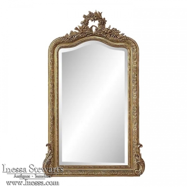 19th Century French Napoleon III Period Gilded Mirror