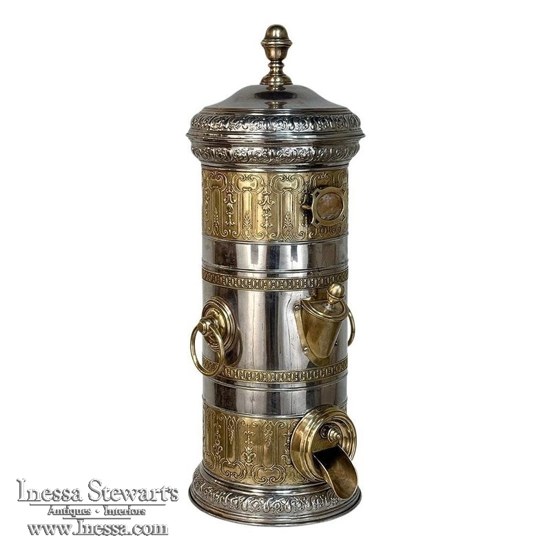 19th Century French Fancy Coffee Bean Dispenser