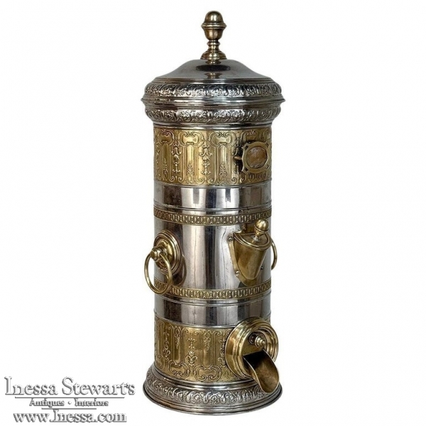 19th Century French Fancy Coffee Bean Dispenser