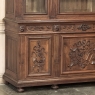 19th Century French Louis XVI Neoclassical Walnut Triple Bookcase