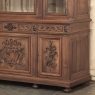 19th Century French Louis XVI Neoclassical Walnut Triple Bookcase