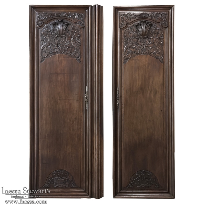 Pair 18th Century French Doors ~ Plaquards