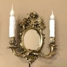 Pair Antique French Louis XVI Bronze Wall Sconces