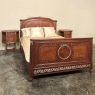 Antique French Louis XVI Mahogany QUEEN Bed with Ormolu