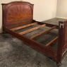 Antique French Louis XVI Mahogany QUEEN Bed with Ormolu