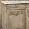 Antique French Louis XVI Stripped Marble Top Buffet