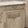 Antique French Louis XVI Stripped Marble Top Buffet