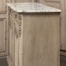 Antique French Louis XVI Stripped Marble Top Buffet