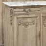 Antique French Louis XVI Stripped Marble Top Buffet