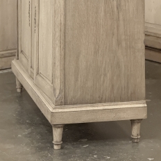 Antique French Louis XVI Stripped Marble Top Buffet