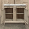 Antique French Louis XVI Stripped Marble Top Buffet