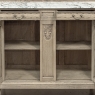 Antique French Louis XVI Stripped Marble Top Buffet