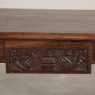 Antique Italian Neoclassical Hand Carved Walnut End Table