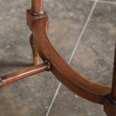 Antique Italian Neoclassical Hand Carved Walnut End Table